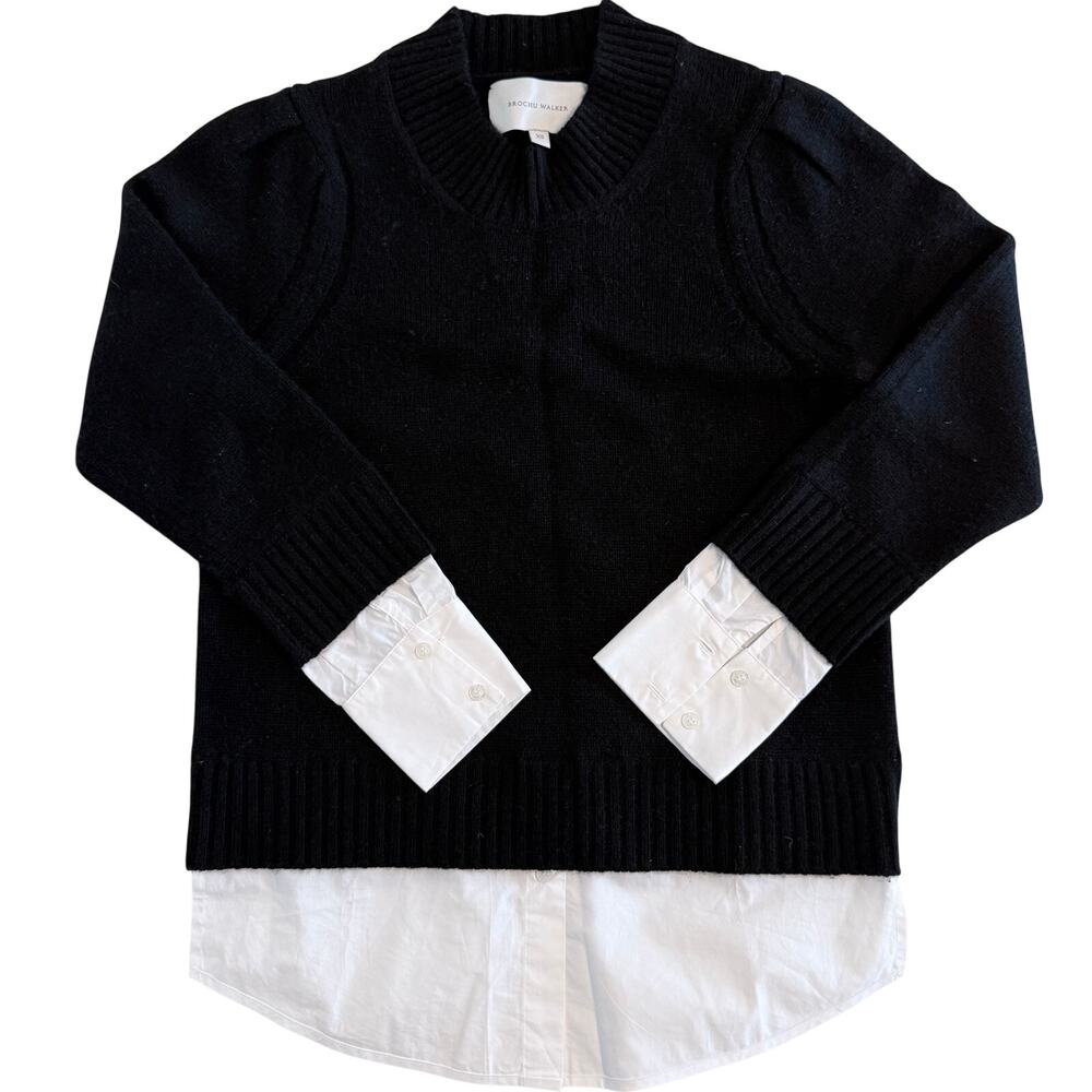 Brochu Walker Layered Wool Cashmere Sweater